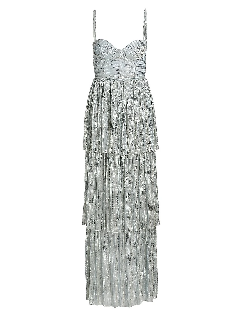 Altair Sequined Tiered Dress