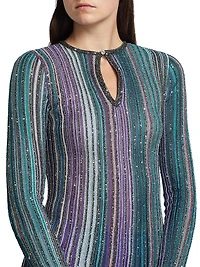 Metallic Stripe Top