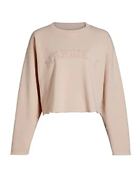 Stitched Logo Cotton Sweatshirt