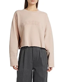 Stitched Logo Cotton Sweatshirt