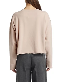 Stitched Logo Cotton Sweatshirt