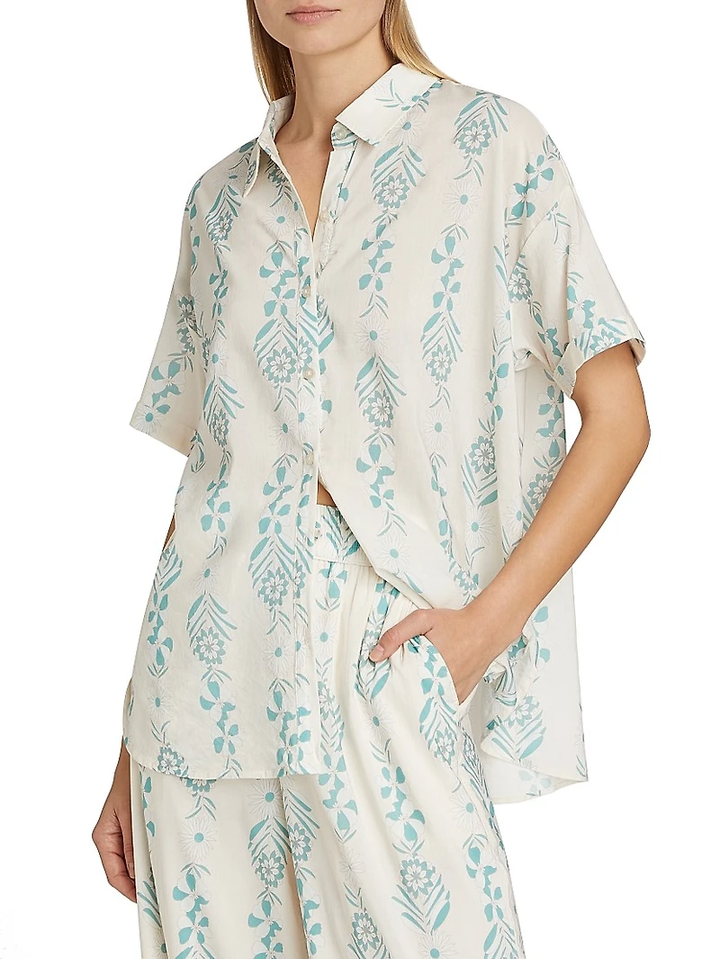 Floral Short-Sleeve Shirt