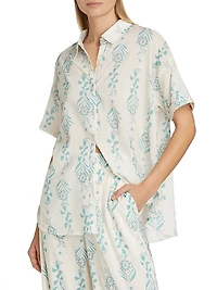 Floral Short-Sleeve Shirt