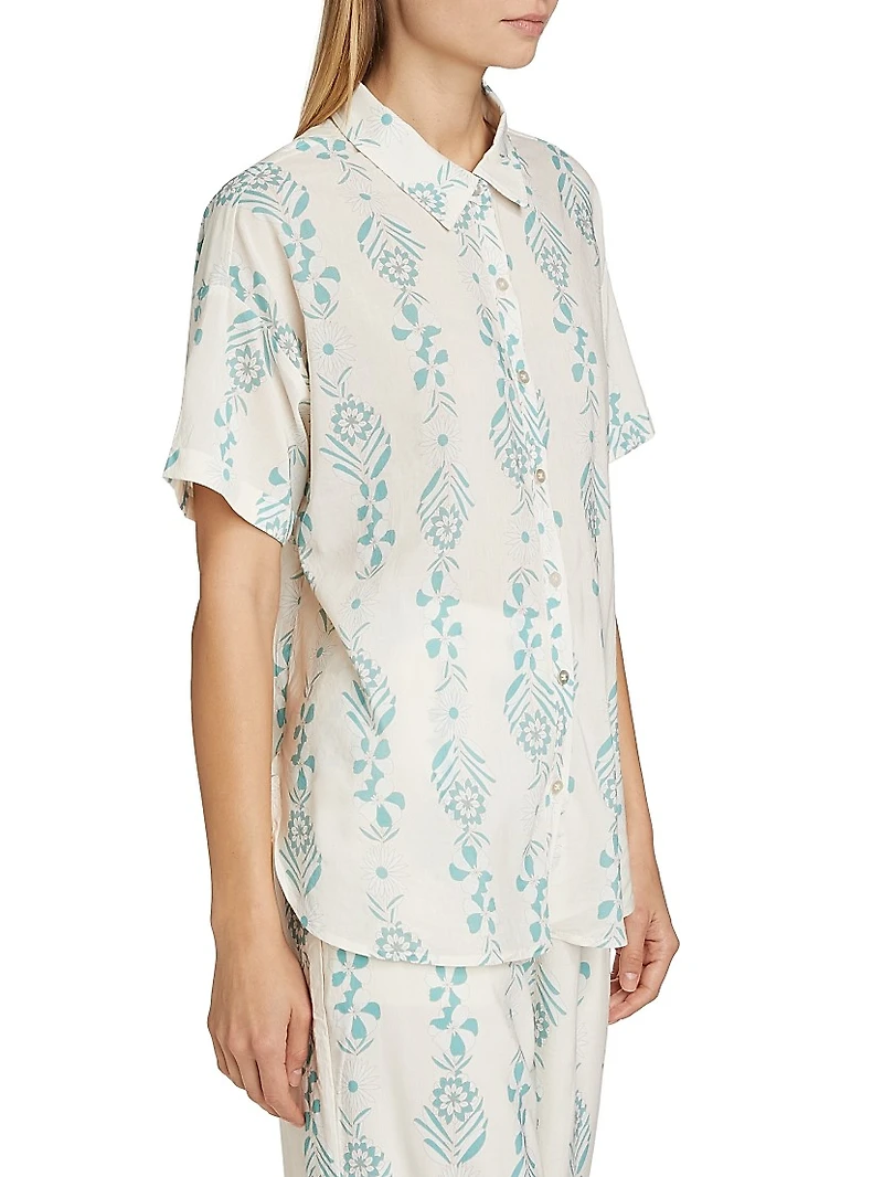 Floral Short-Sleeve Shirt