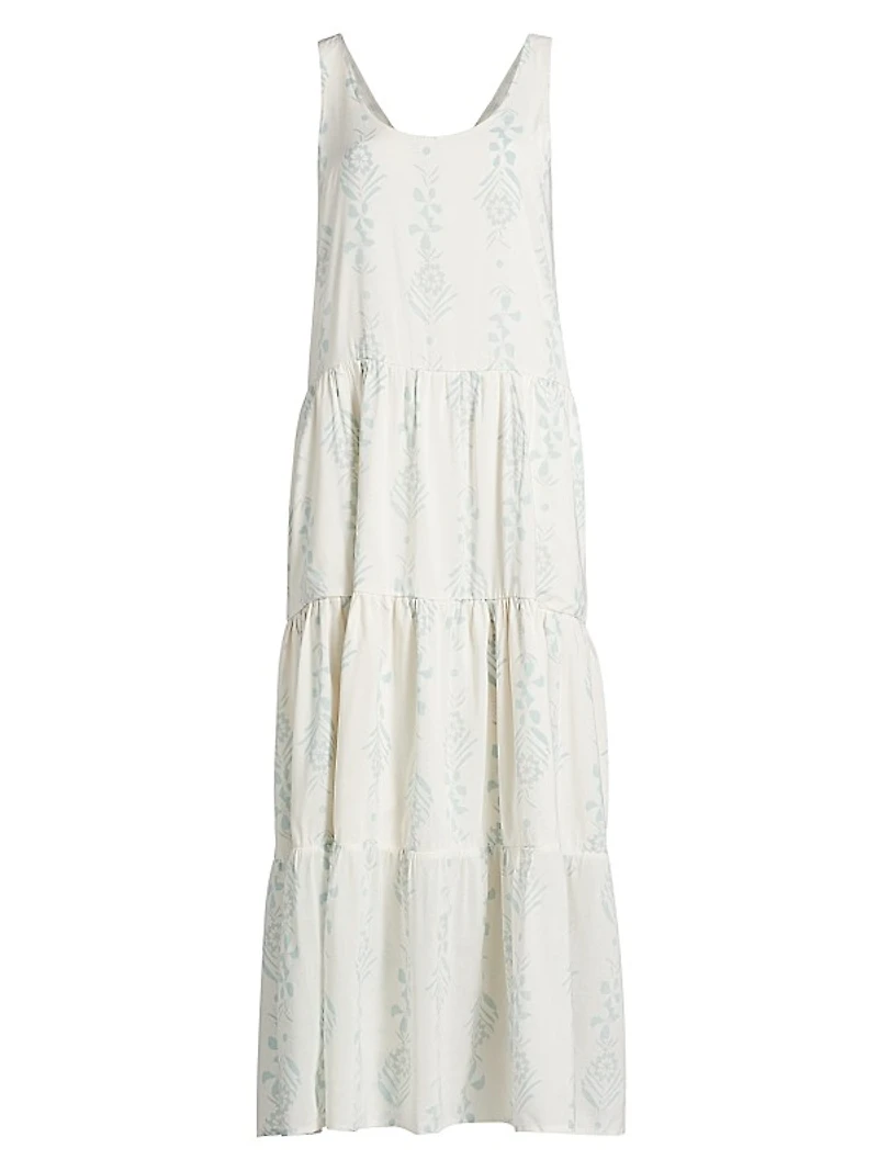 Floral Tiered Swing Maxi Dress