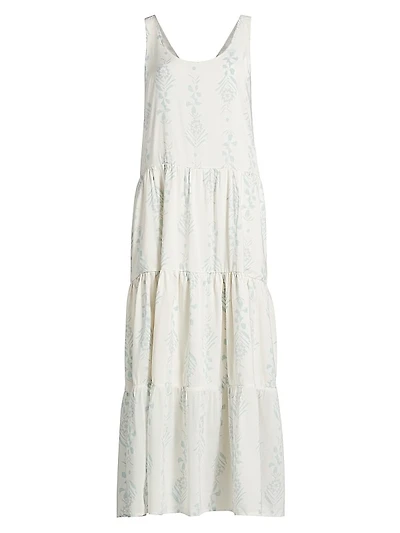 Floral Tiered Swing Maxi Dress