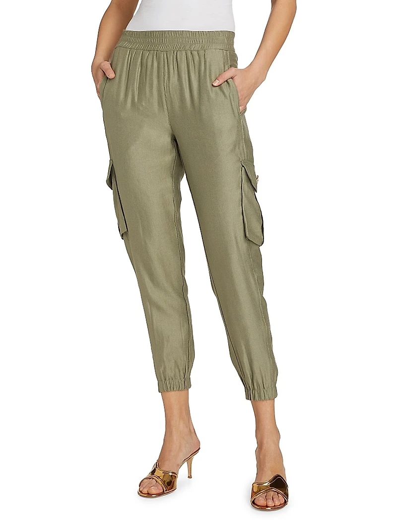 Barbara Linen Joggers