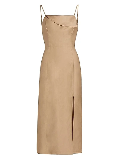 Ellasandra Linen-Blend Cocktail Dress
