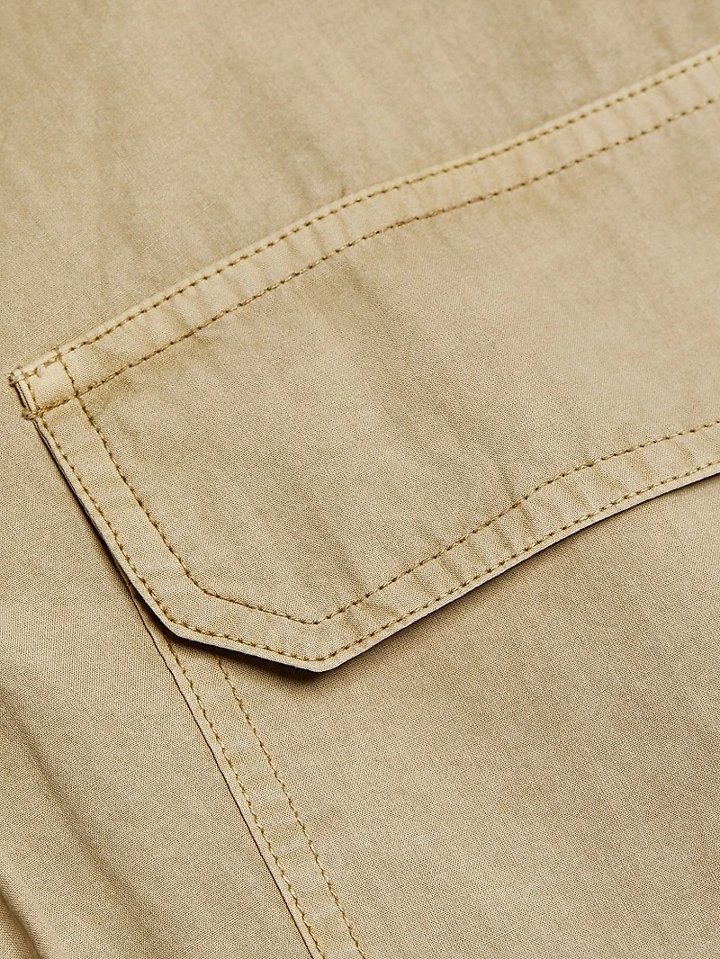 Natalie Twill Belted Wrap Minidress