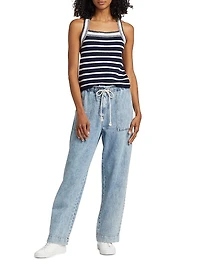 Ryan Drawstring Denim Pants