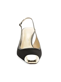 Olivia 85MM Suede Cap-Toe Pumps