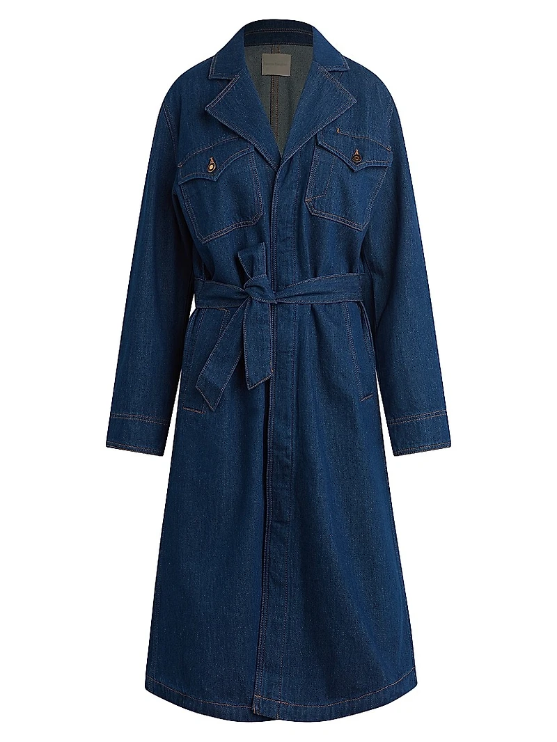The Boulevard Denim Trench Coat