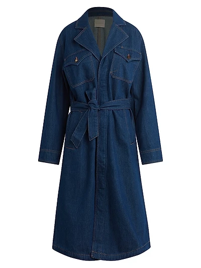 The Boulevard Denim Trench Coat