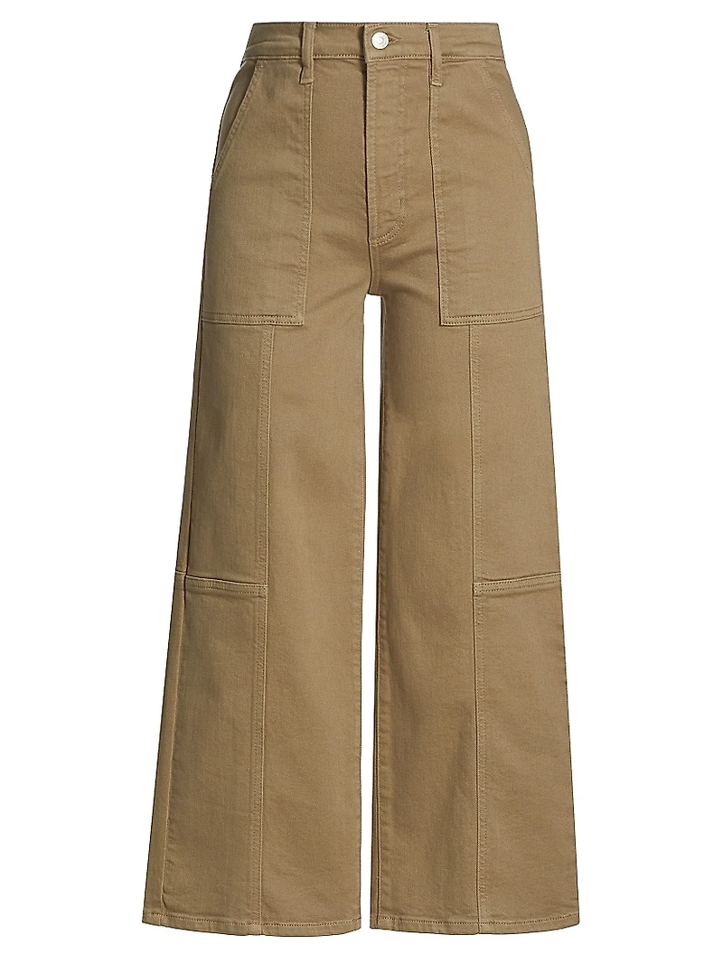 Getty High-Rise Crop Utility Jeans