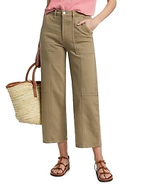 Getty High-Rise Crop Utility Jeans