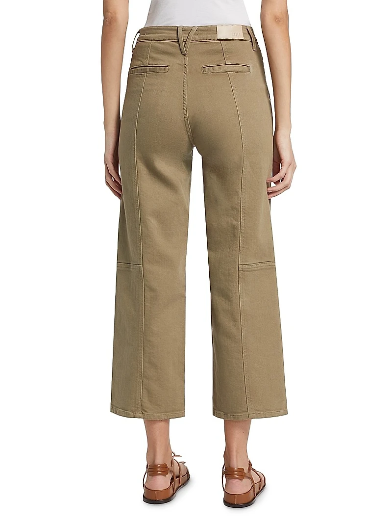 Getty High-Rise Crop Utility Jeans