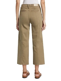 Getty High-Rise Crop Utility Jeans