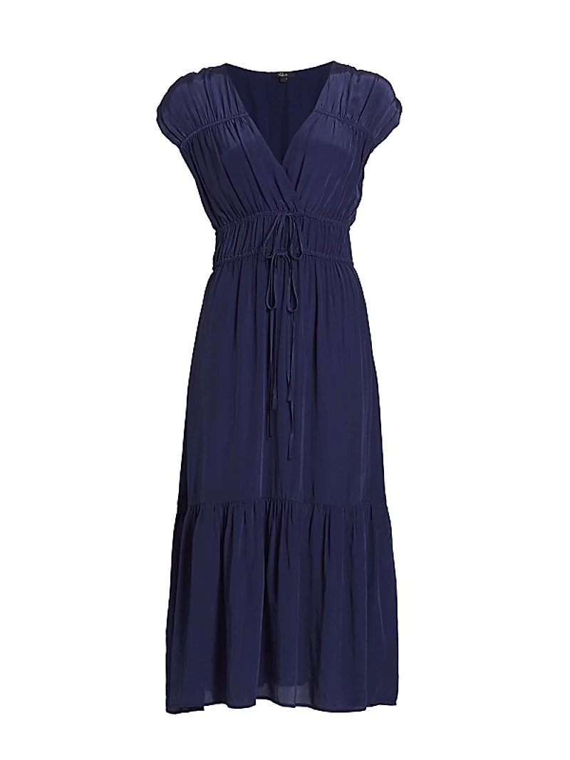 Aletta Tie-Waist Midi-Dress