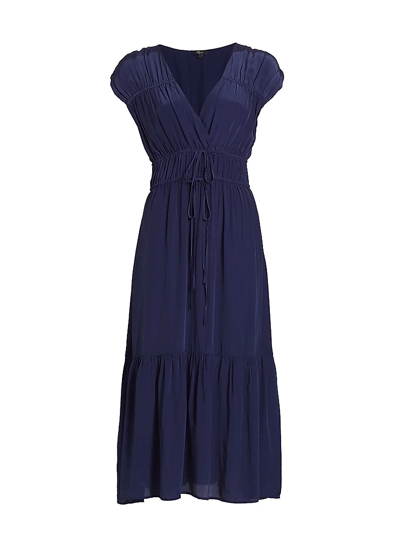 Aletta Tie-Waist Midi-Dress