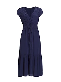 Aletta Tie-Waist Midi-Dress