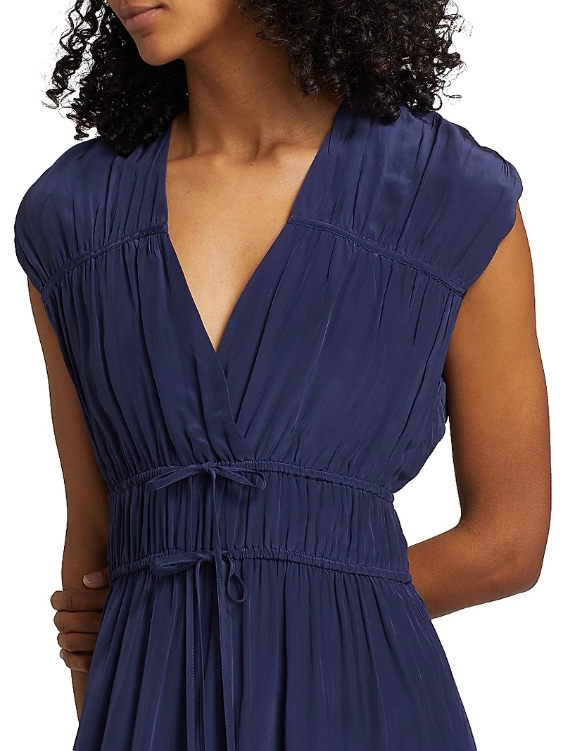 Aletta Tie-Waist Midi-Dress