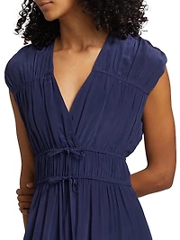 Aletta Tie-Waist Midi-Dress