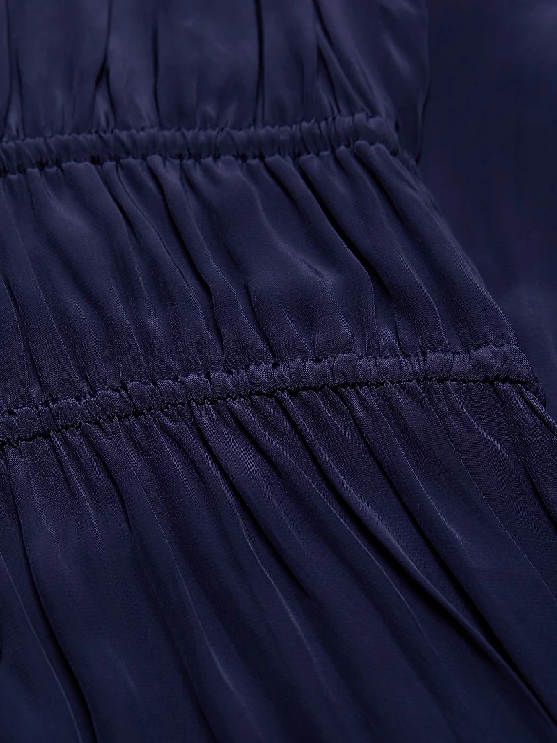 Aletta Tie-Waist Midi-Dress