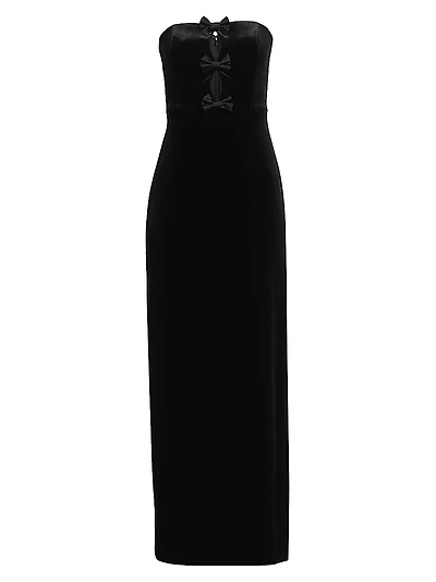 Satin Crepe Column Gown