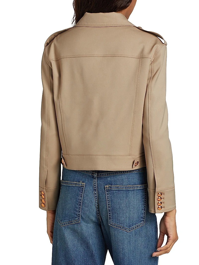 Lise Cropped Military Blazer