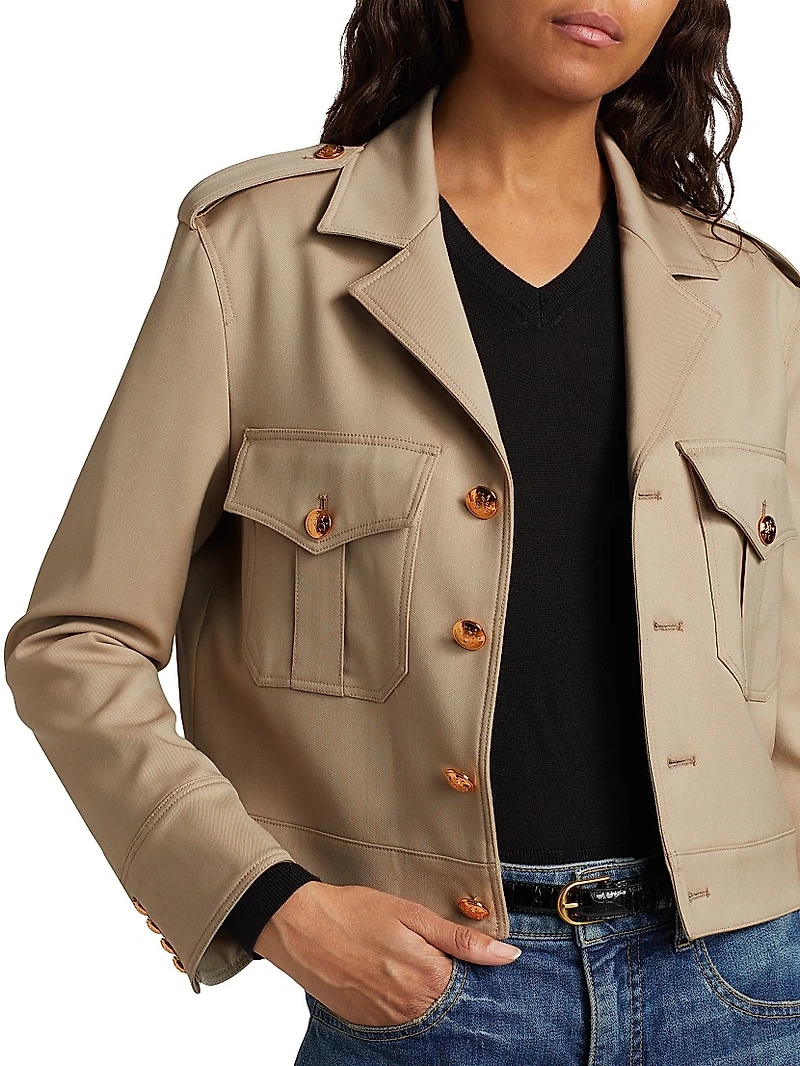 Lise Cropped Military Blazer
