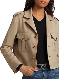 Lise Cropped Military Blazer