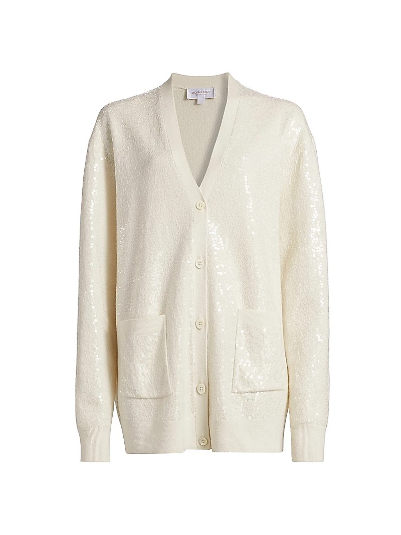 Embellished Oversized Cardigan