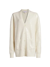 Embellished Oversized Cardigan