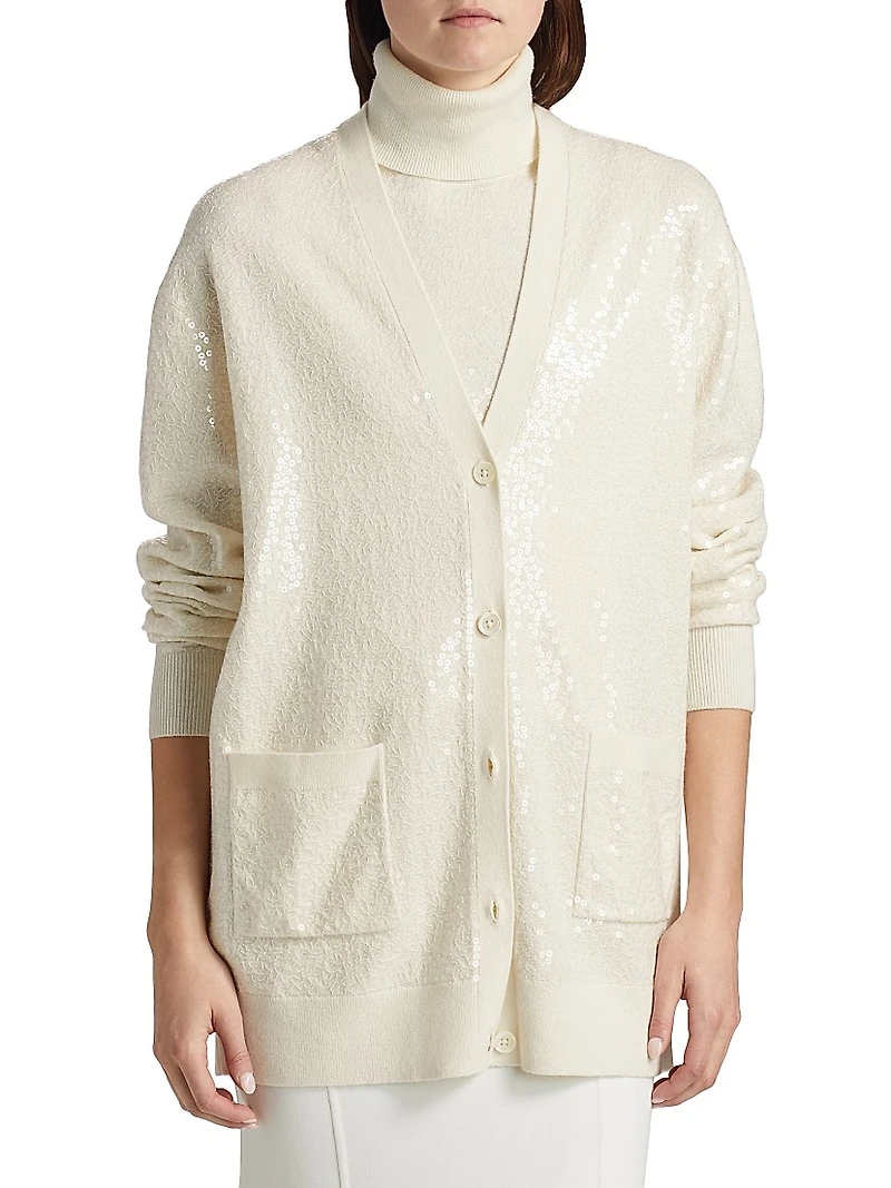 Embellished Oversized Cardigan