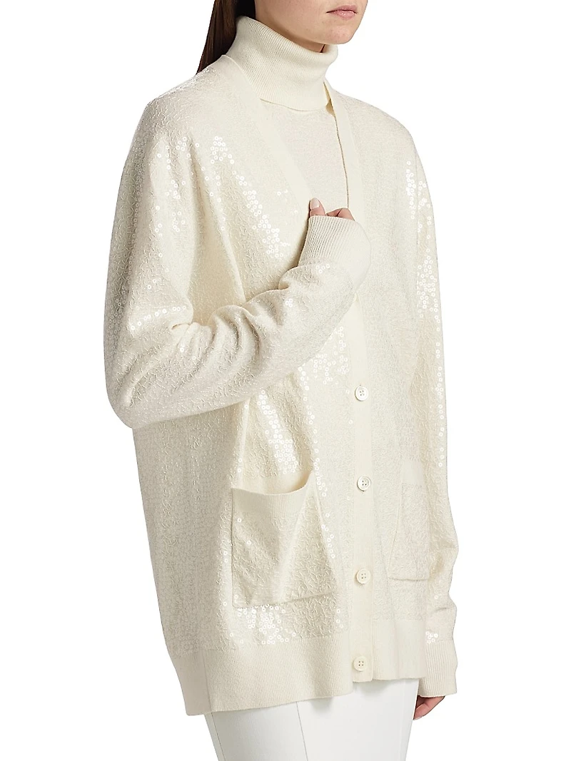 Embellished Oversized Cardigan