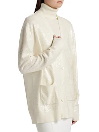 Embellished Oversized Cardigan