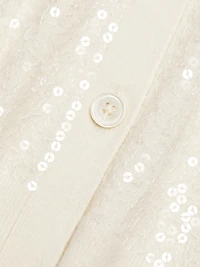 Embellished Oversized Cardigan