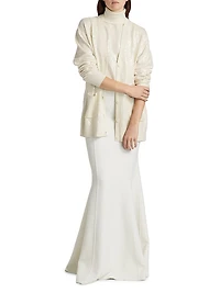 Embellished Oversized Cardigan