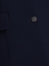 Sculpted Wool-Blend Single-Breasted Blazer