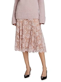Crushed Dance Midi-Skirt