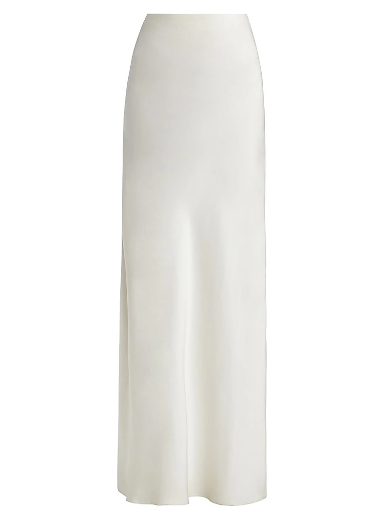 Satin Charmeuse Bias Maxi Skirt