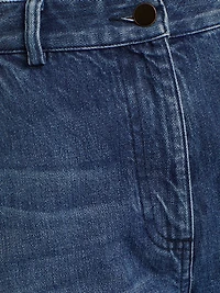 Wide-Leg Denim Trousers