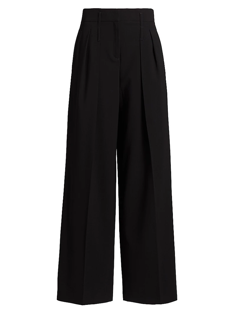 Pleated Slouch Trousers