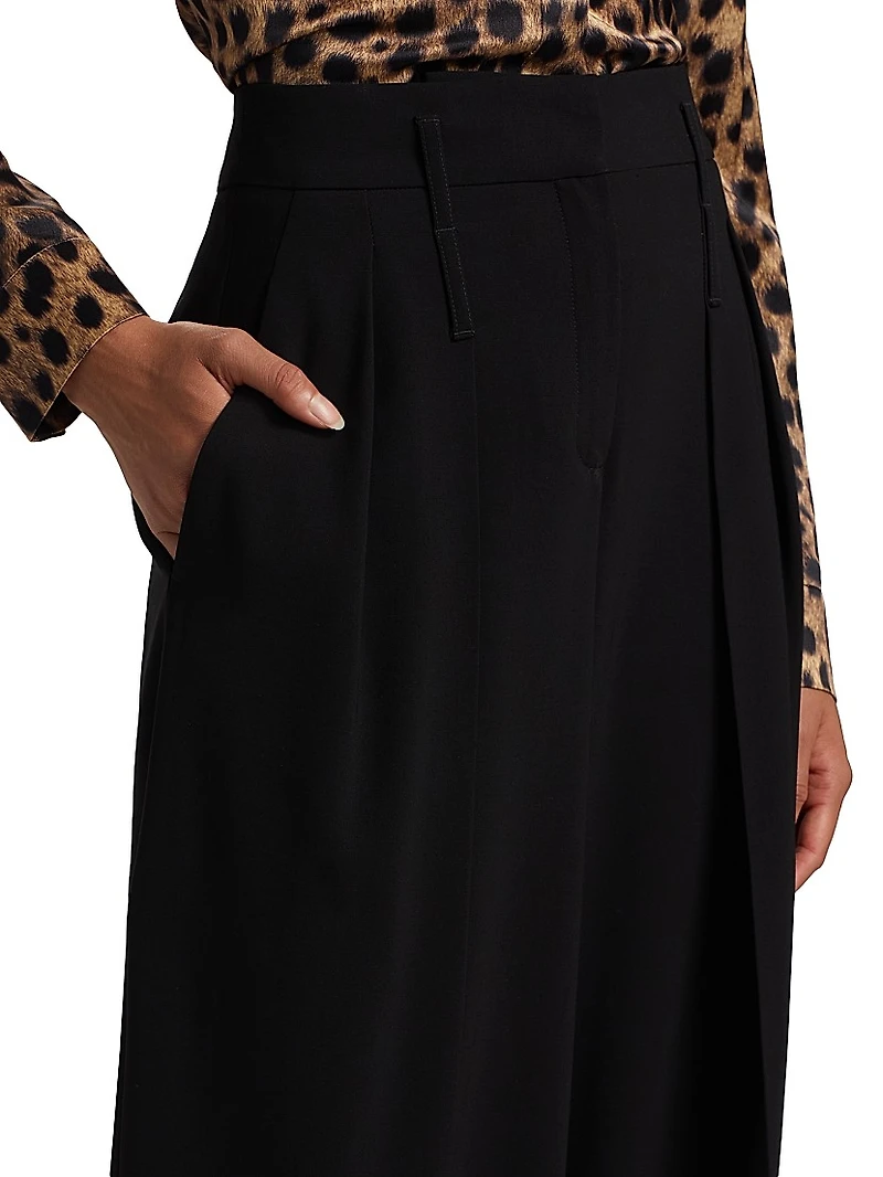 Pleated Slouch Trousers