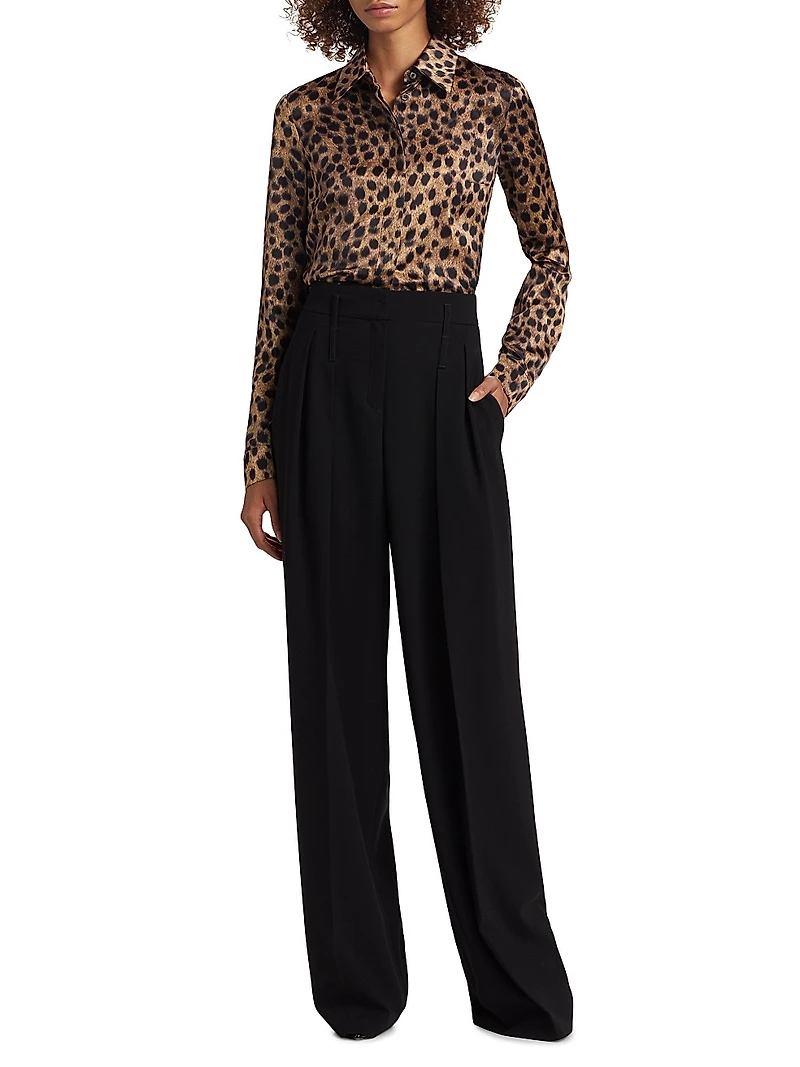Pleated Slouch Trousers