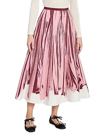 Brush Stroke Knit Maxi Skirt