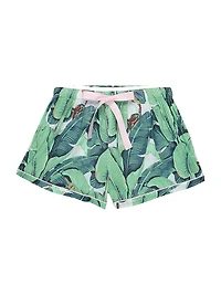 Women's Martinique Banana Leaf Boxer Shorts