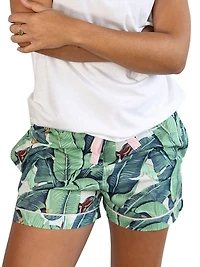 Women's Martinique Banana Leaf Boxer Shorts