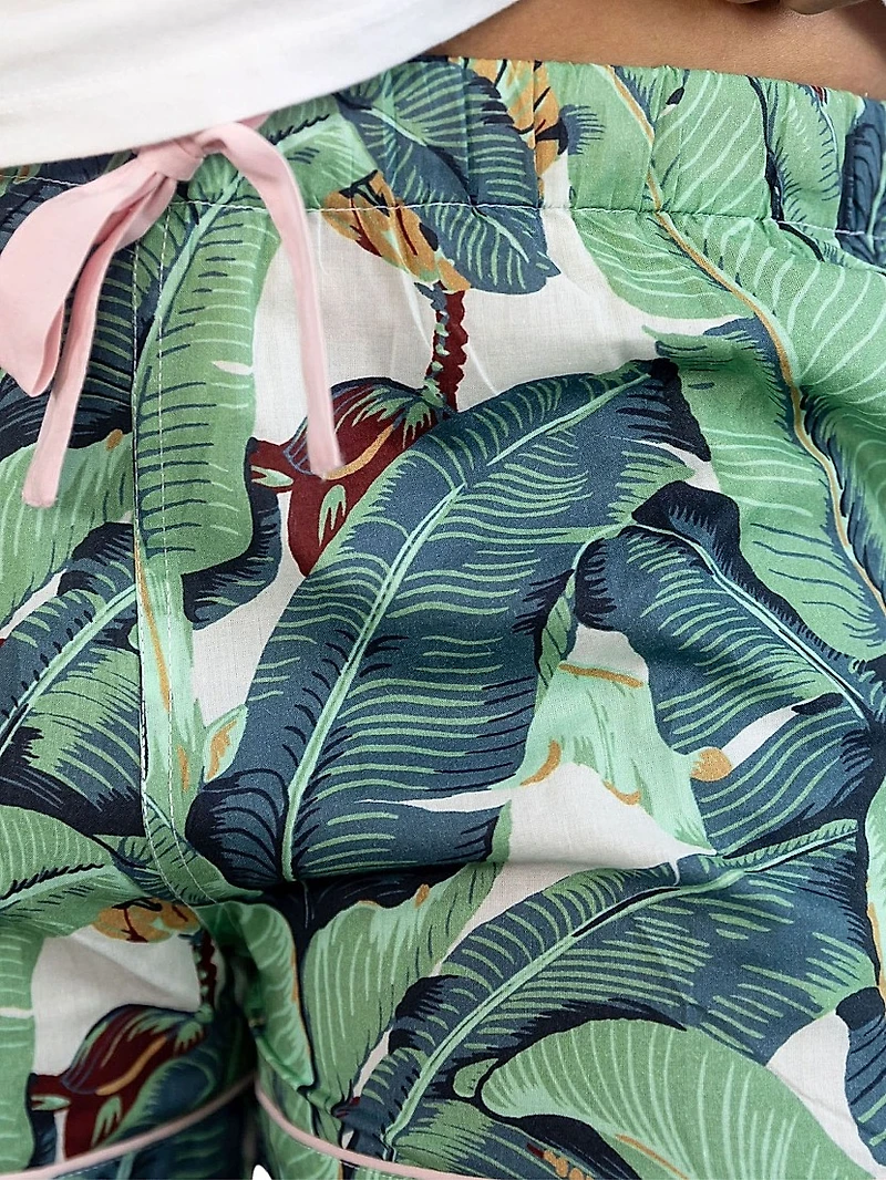 Women's Martinique Banana Leaf Boxer Shorts