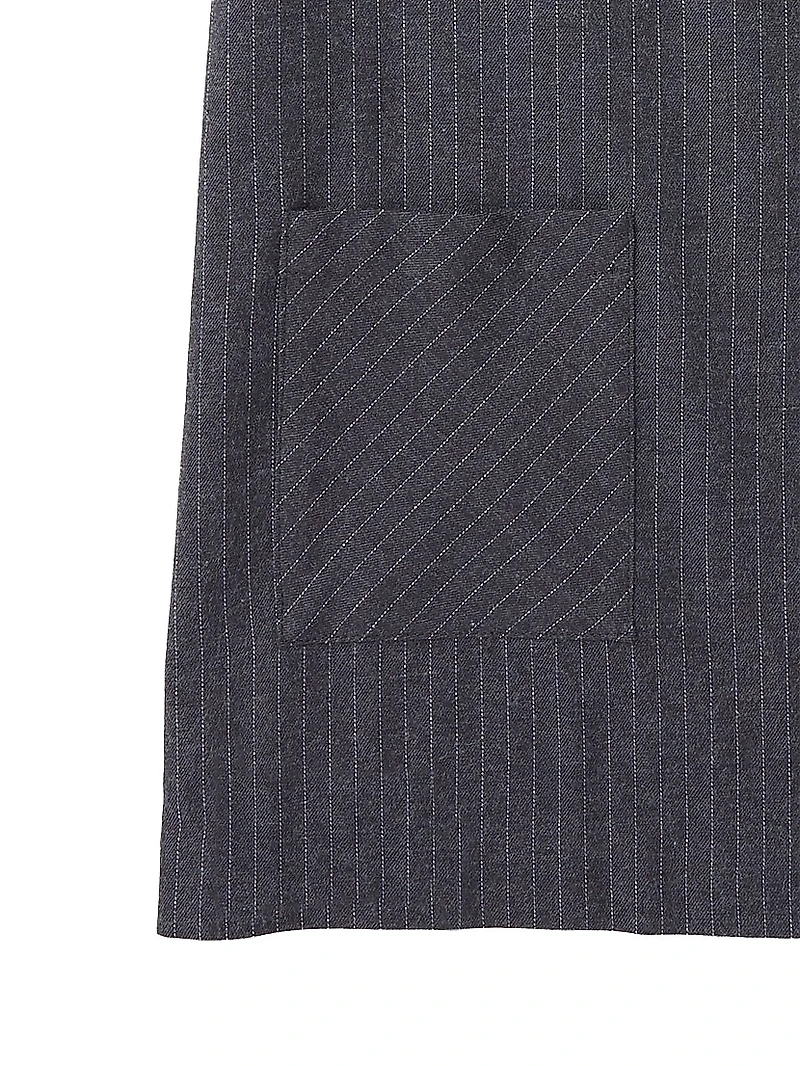 Little Girl's & Pinstripe A-Line Dress